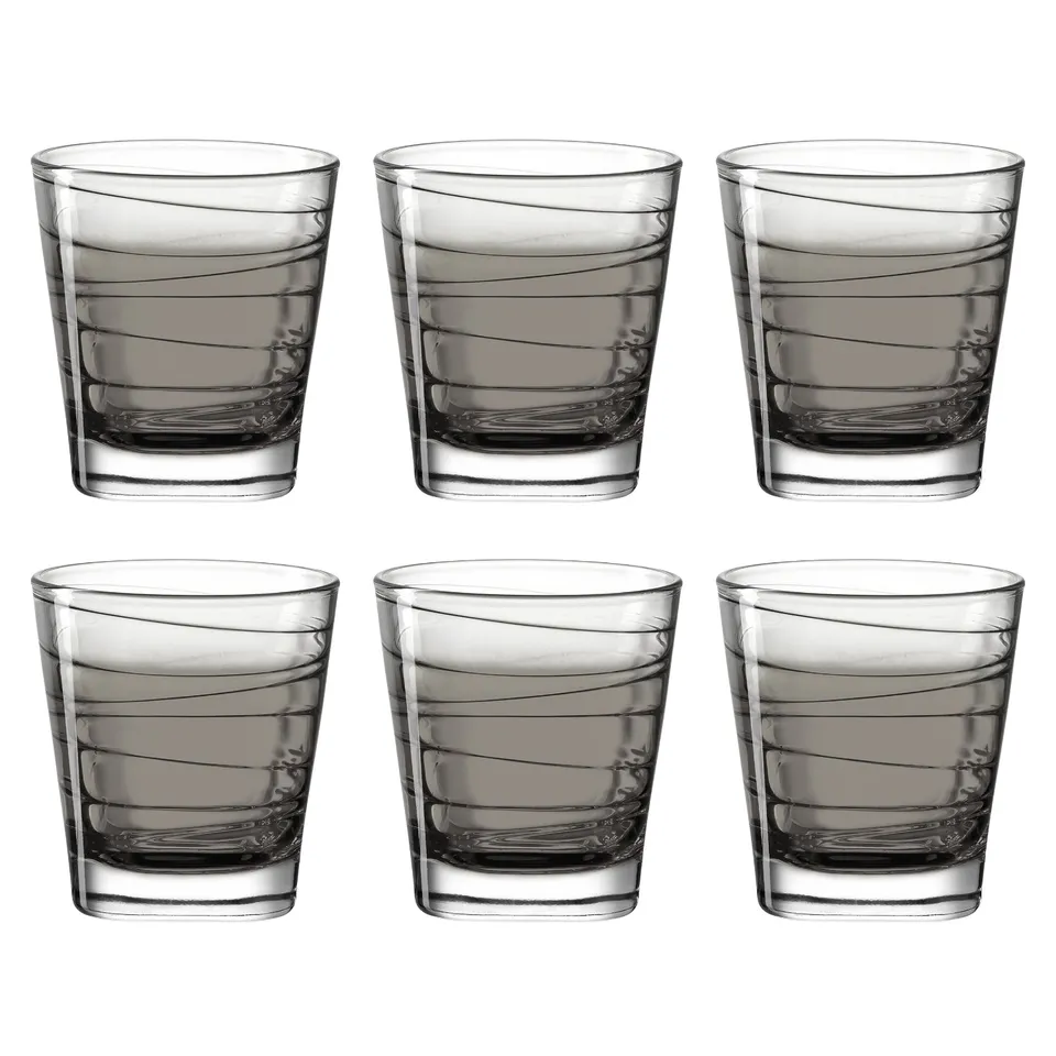 leonardo-vario-struttura-verre-250-ml-anthracite-lot-6 image 1