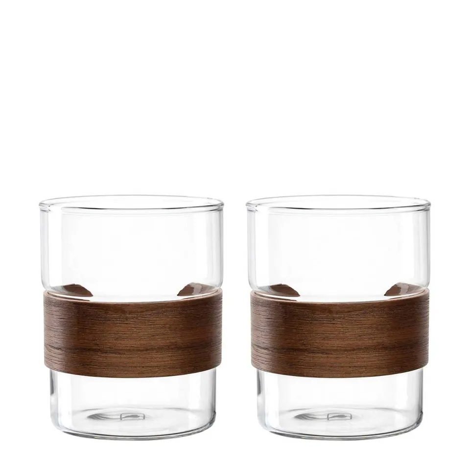 leonardo-novo-legno-tasse-verre-320-ml-lot-2-bois image 1