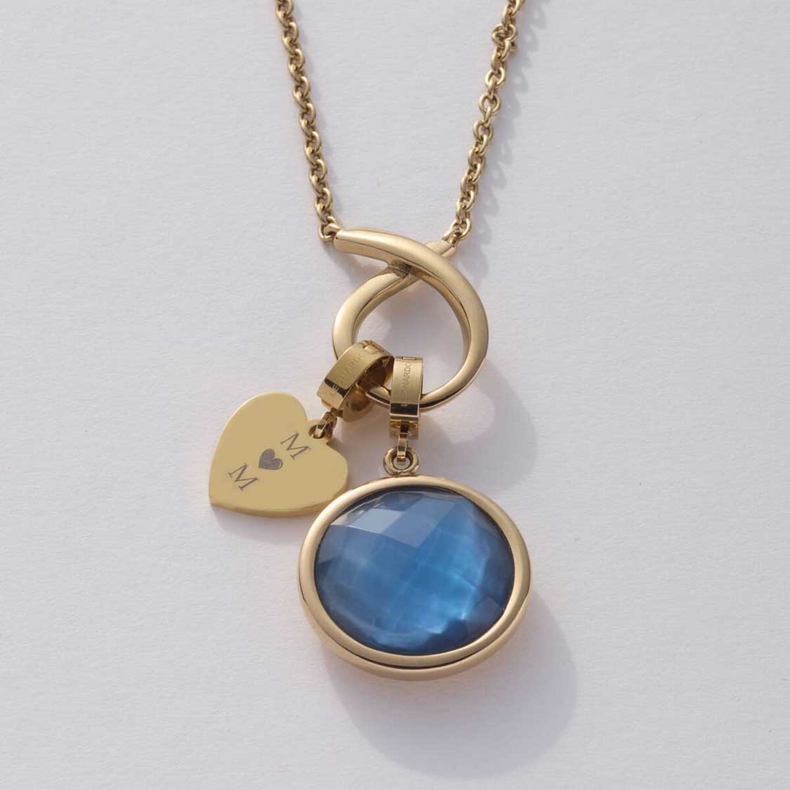 leonardo-minka-pendentif-clip-mix-dor-bleu-pierre image 2