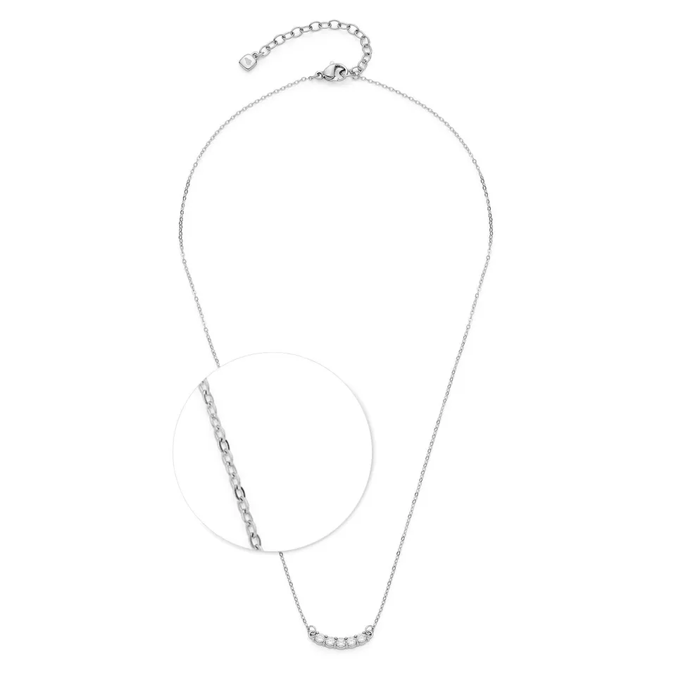 leonardo-tini-ciao-collier-acier-42-cm-zirconia image 1