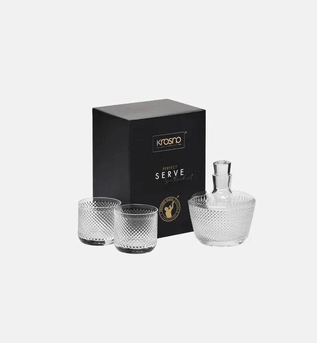 krosno-scotland-set-whisky-3-pi-ces-carafe-cristal-fait-main image 1