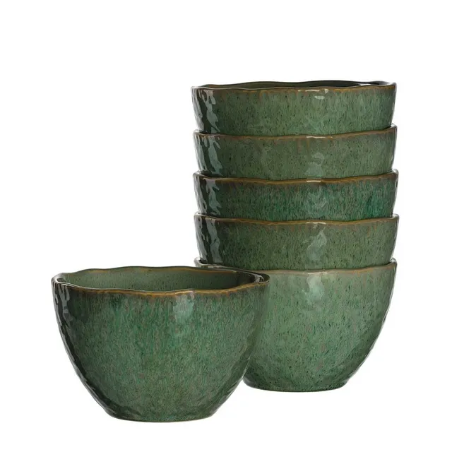 leonardo-matera-bol-c-ramique-15-cm-vert-lot-6 image 1