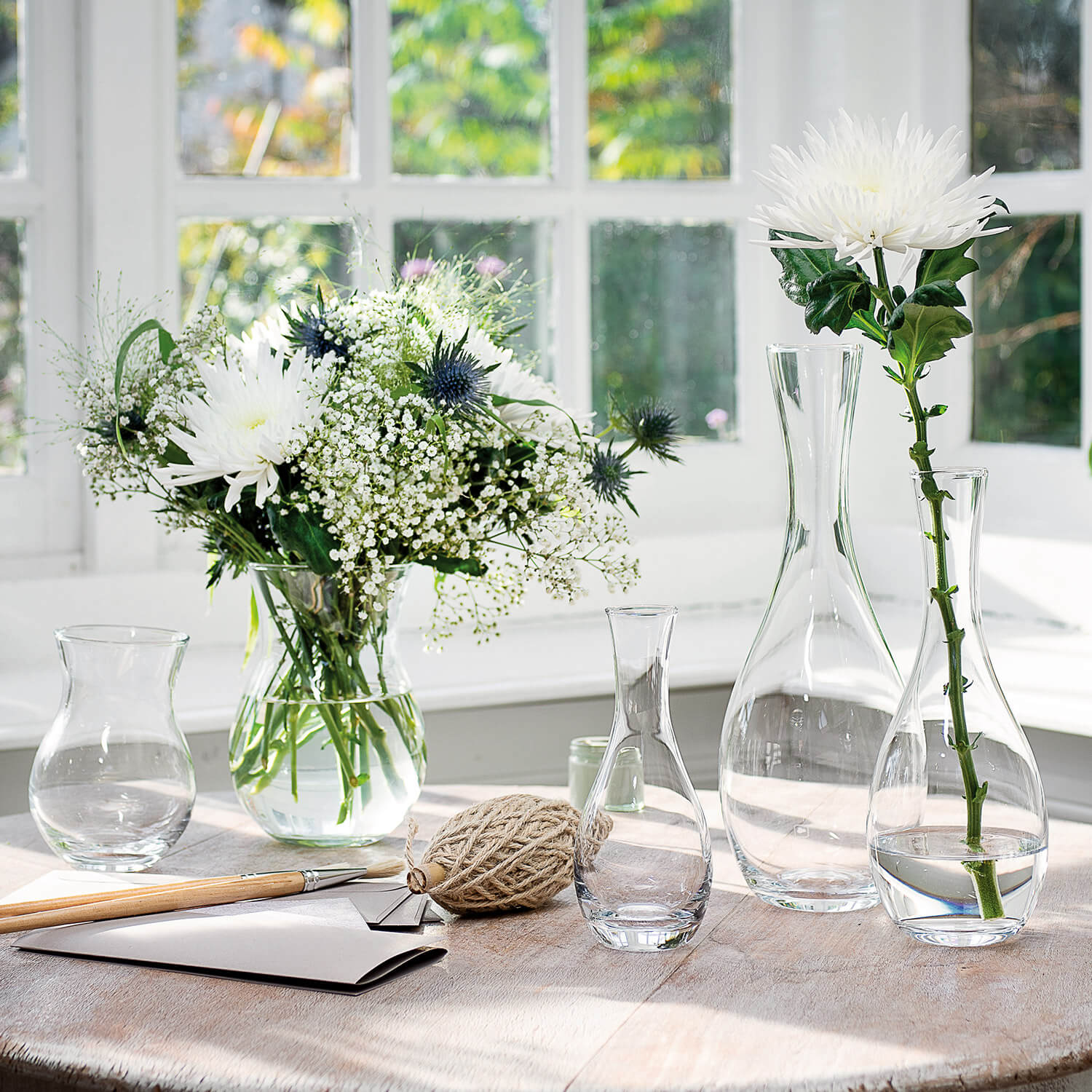 leonardo-casolare-vase-en-verre-transparent-18-cm-fait-main image 4