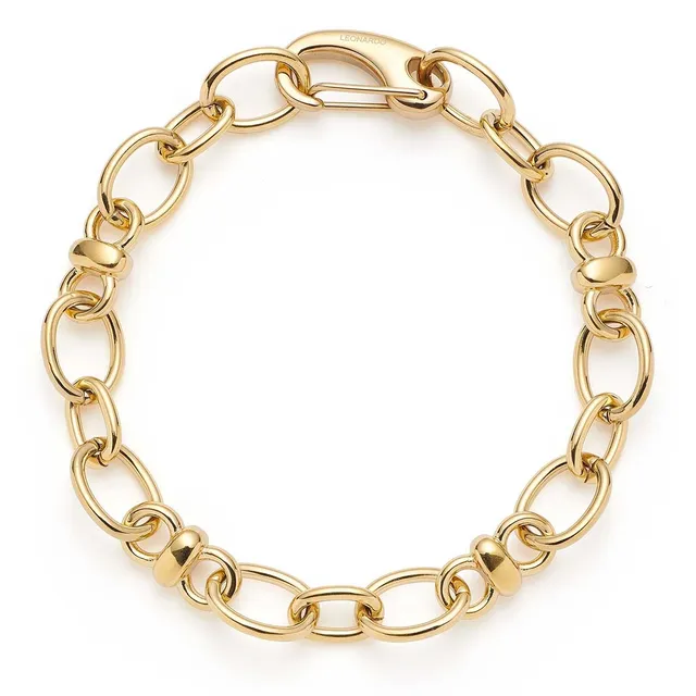 leonardo-virginia-bracelet-dor-maillons-ovales image 1