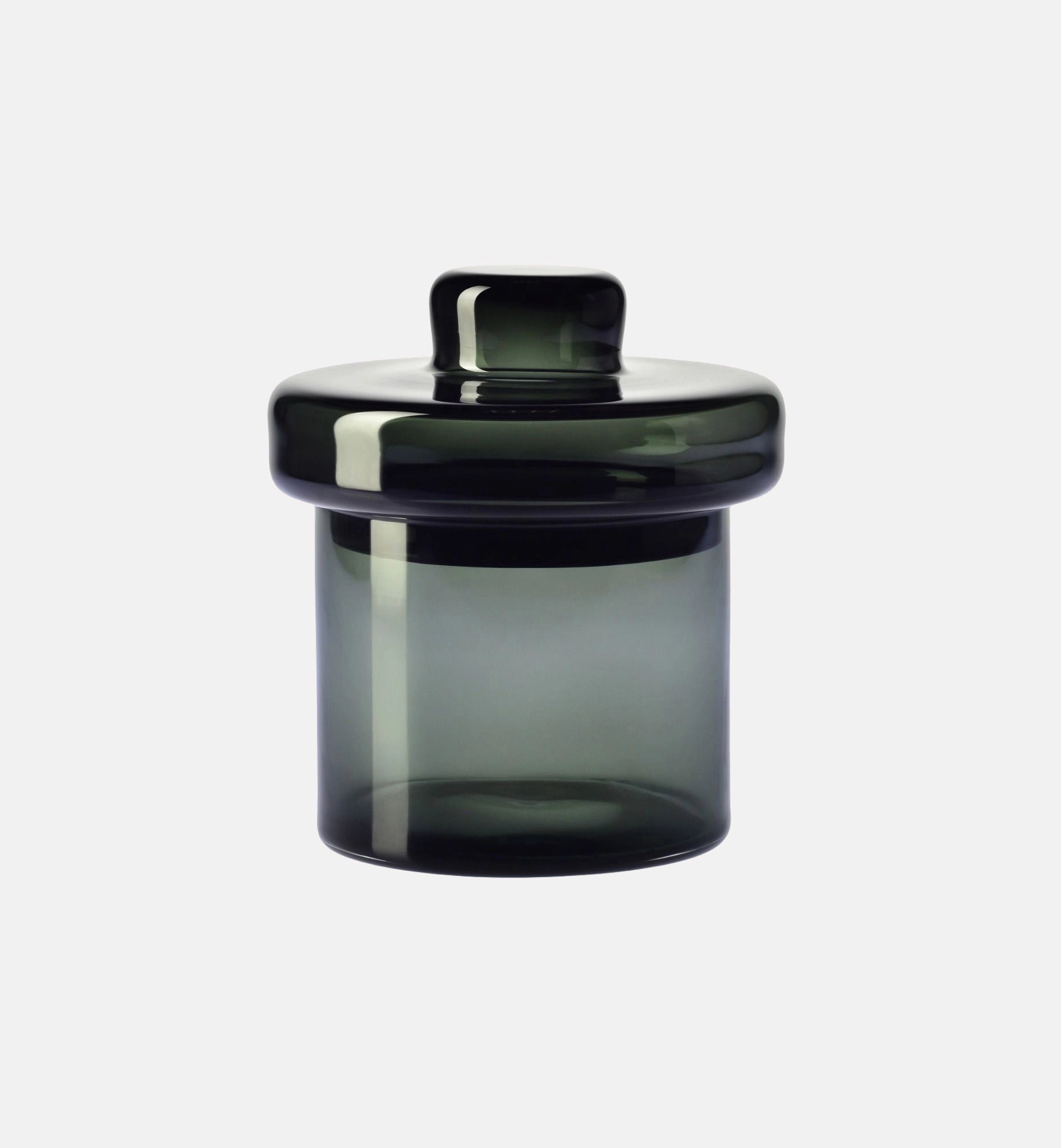 krosno-gemstone-bocal-en-verre-graphite-21-5-cm-avec-couvercle image 1