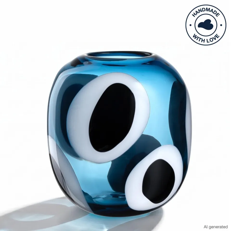 leonardo-occhi-blu-vase-boule-21-cm-bleu image 1