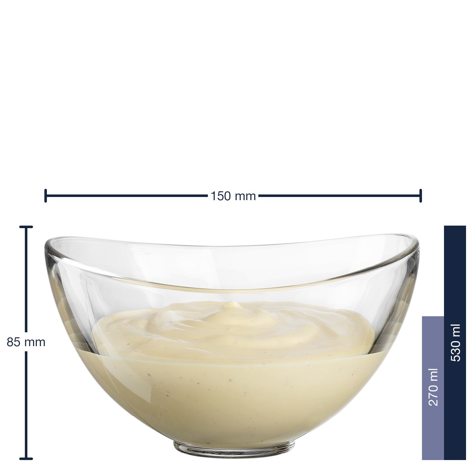 leonardo-loop-bol-verre-15-cm-lot-6-transparent image 2