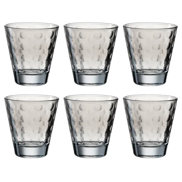 leonardo-optic-verre-215-ml-gris-lot-de-6 image 1