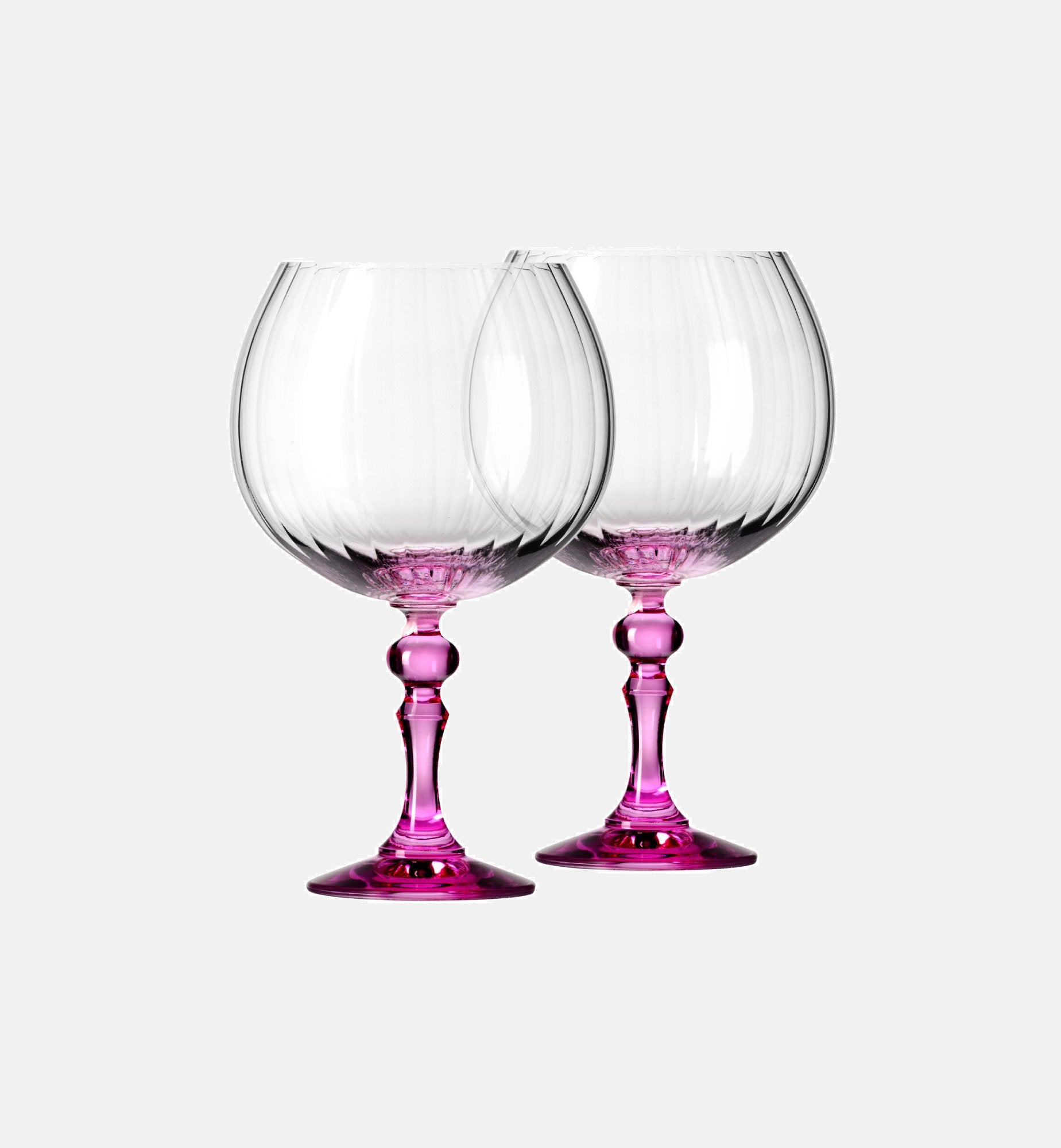 krosno-bubble-verre-gin-660-ml-pied-rose-stri image 2