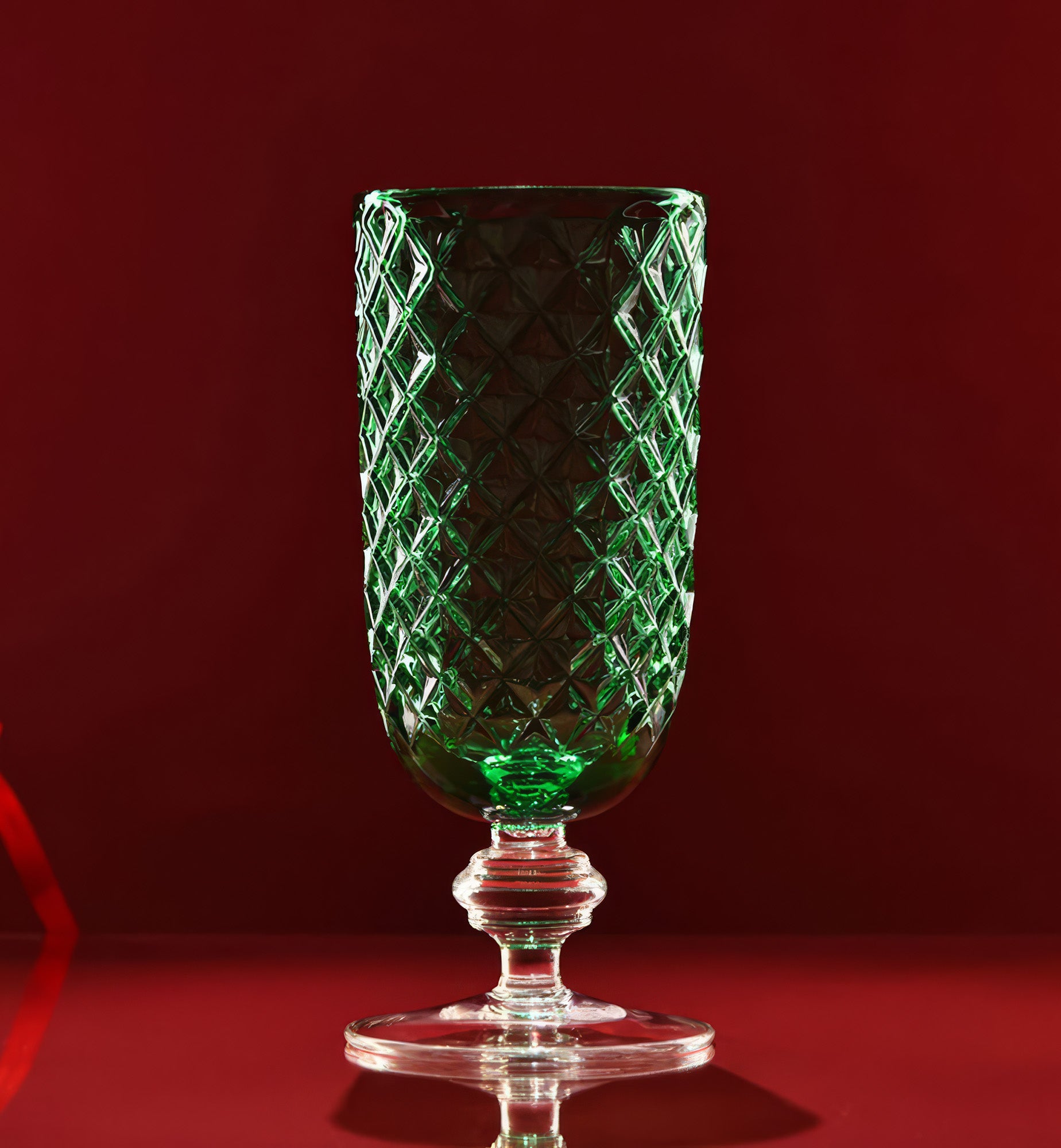 krosno-palace-9835-vase-cristal-meraude-26-5-cm image 2