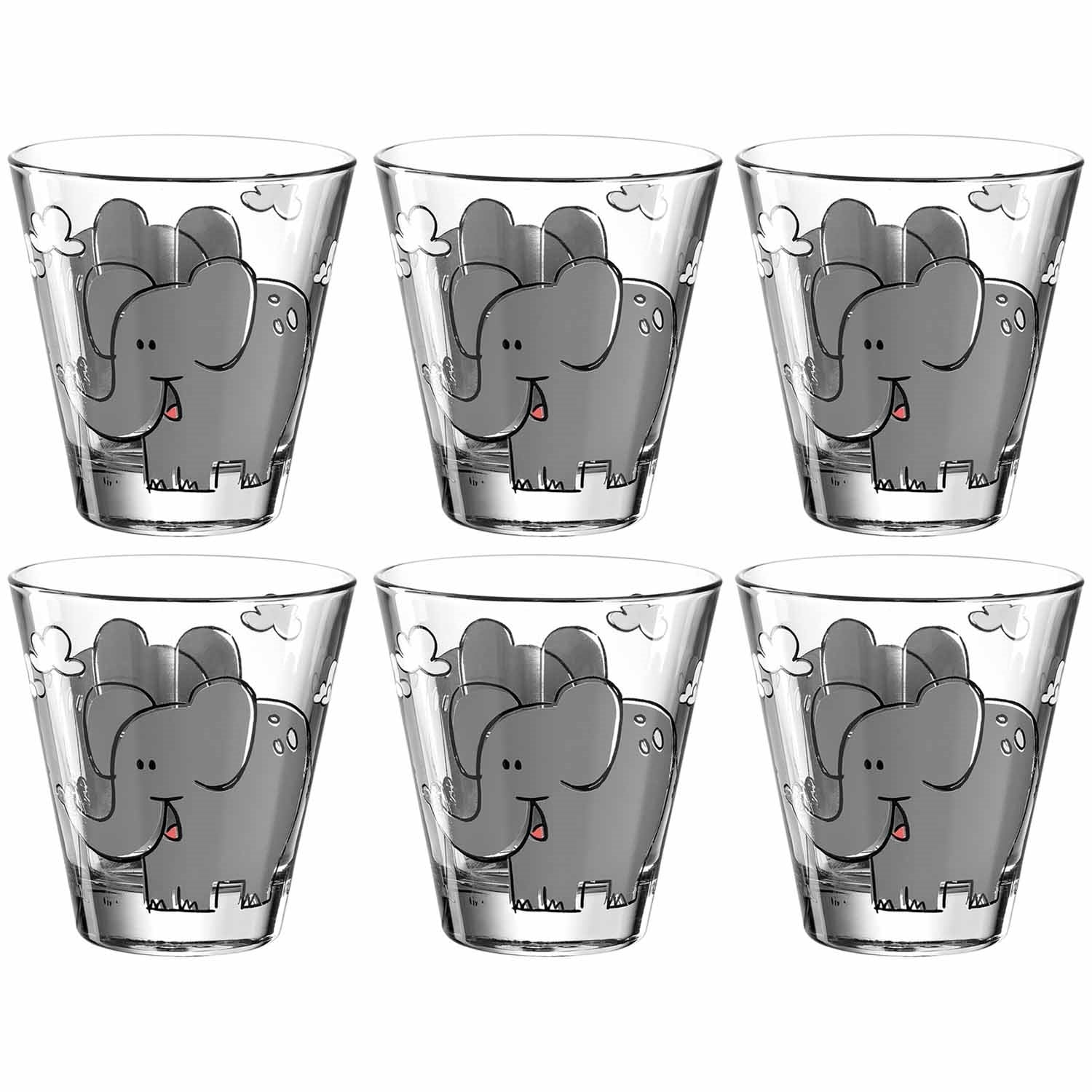 leonardo-bambini-verre-enfant-l-phant-215-ml-lot-6 image 1