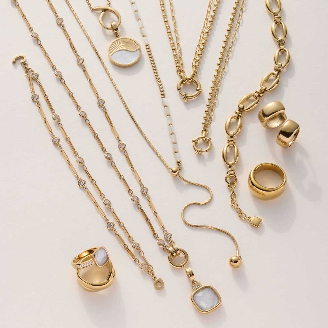 leonardo-lizzy-bracelet-dor-clip-mix-acier image 6