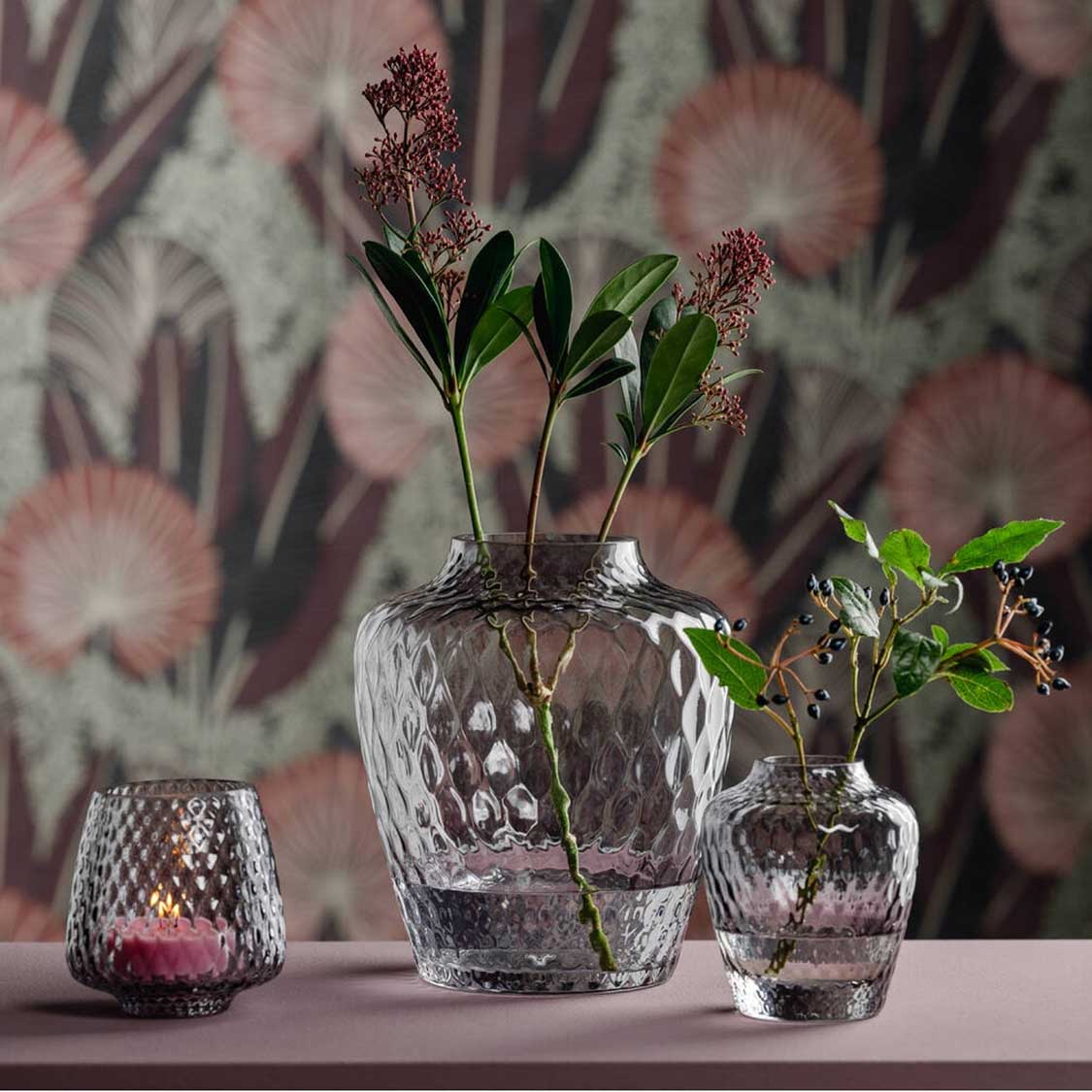 leonardo-giulia-vase-11-cm-gris-verre-fait-main image 5