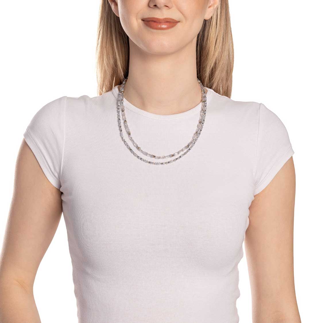 leonardo-marit-collier-45-cm-gris-bleu-dor image 3
