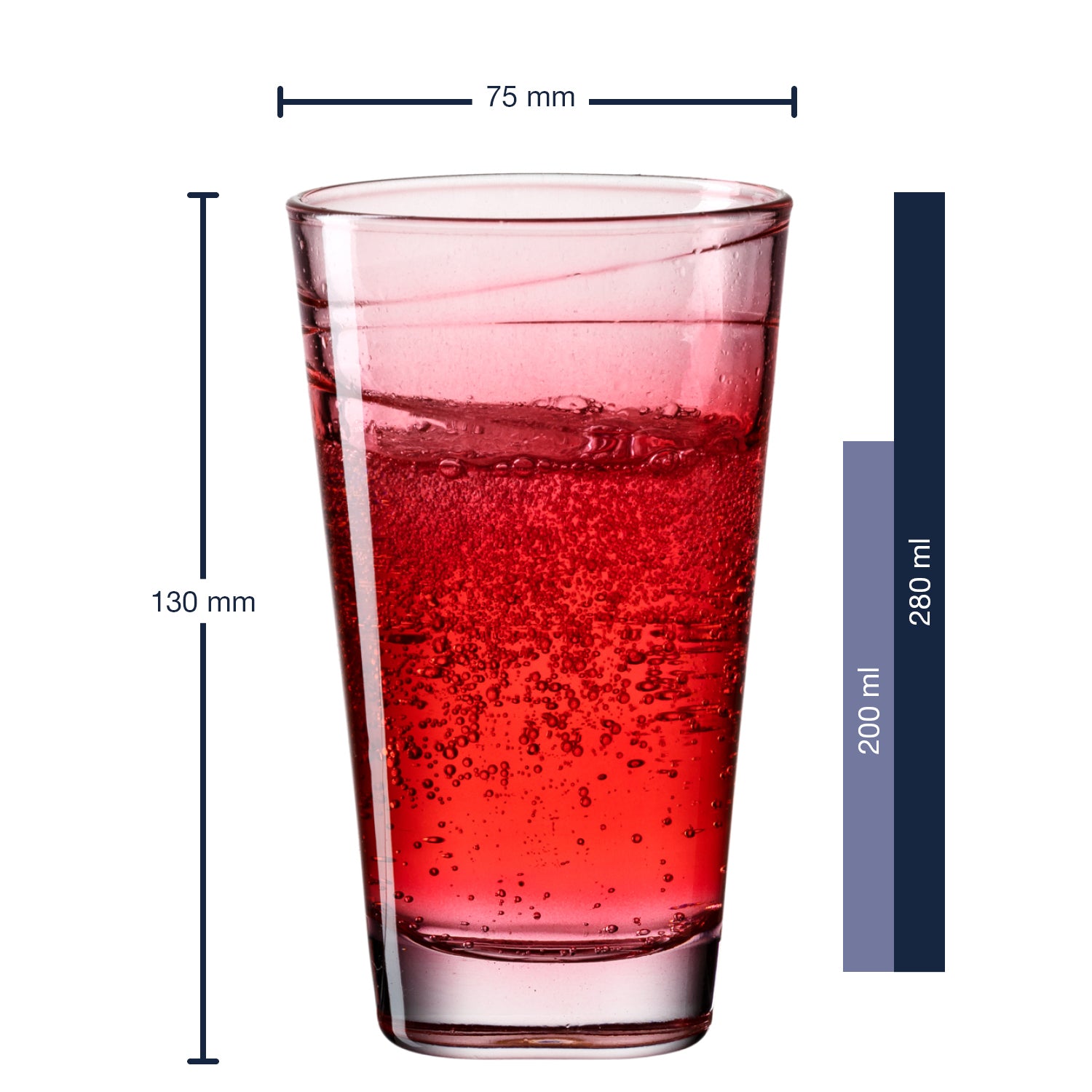 leonardo-vario-struttura-verre-boire-280-ml-lot-6-rouge image 2