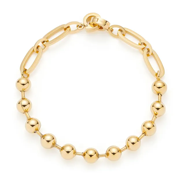leonardo-dotty-clip-mix-bracelet-dor-boules-charms image 1