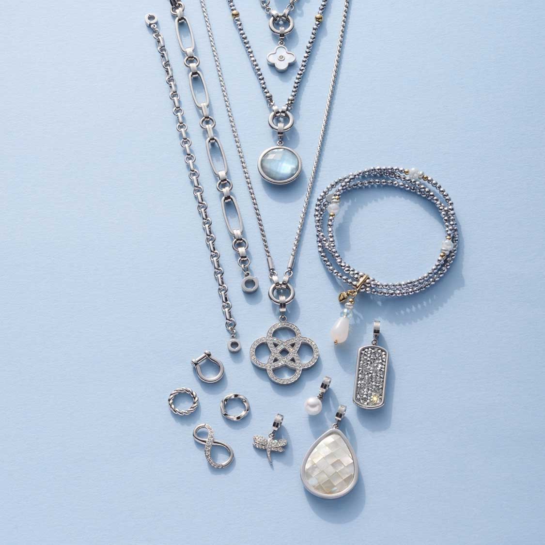 leonardo-noura-bracelet-clip-mix-argent image 6