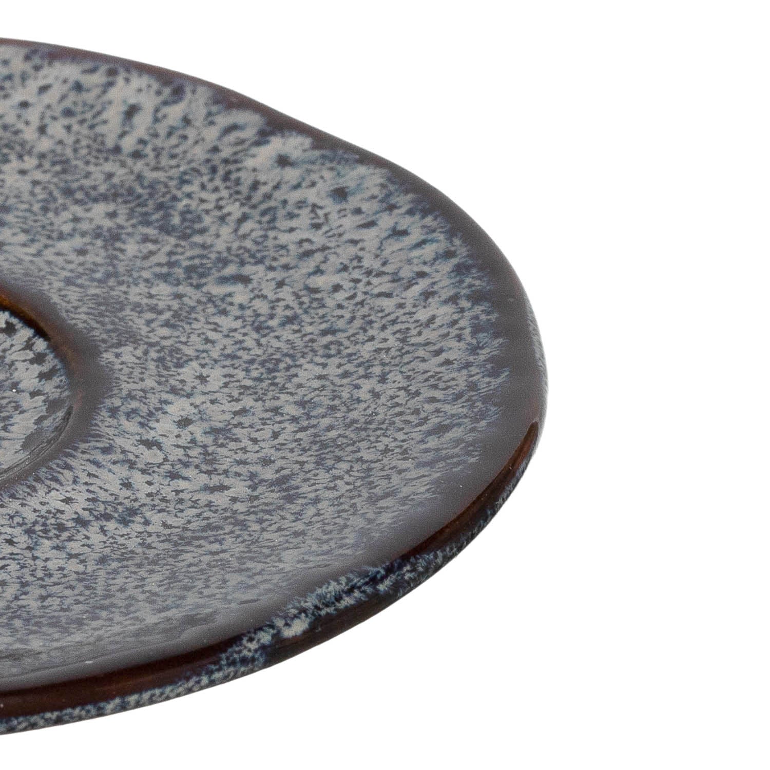 leonardo-matera-soucoupe-c-ramique-11-cm-anthracite-lot-de-4 image 3