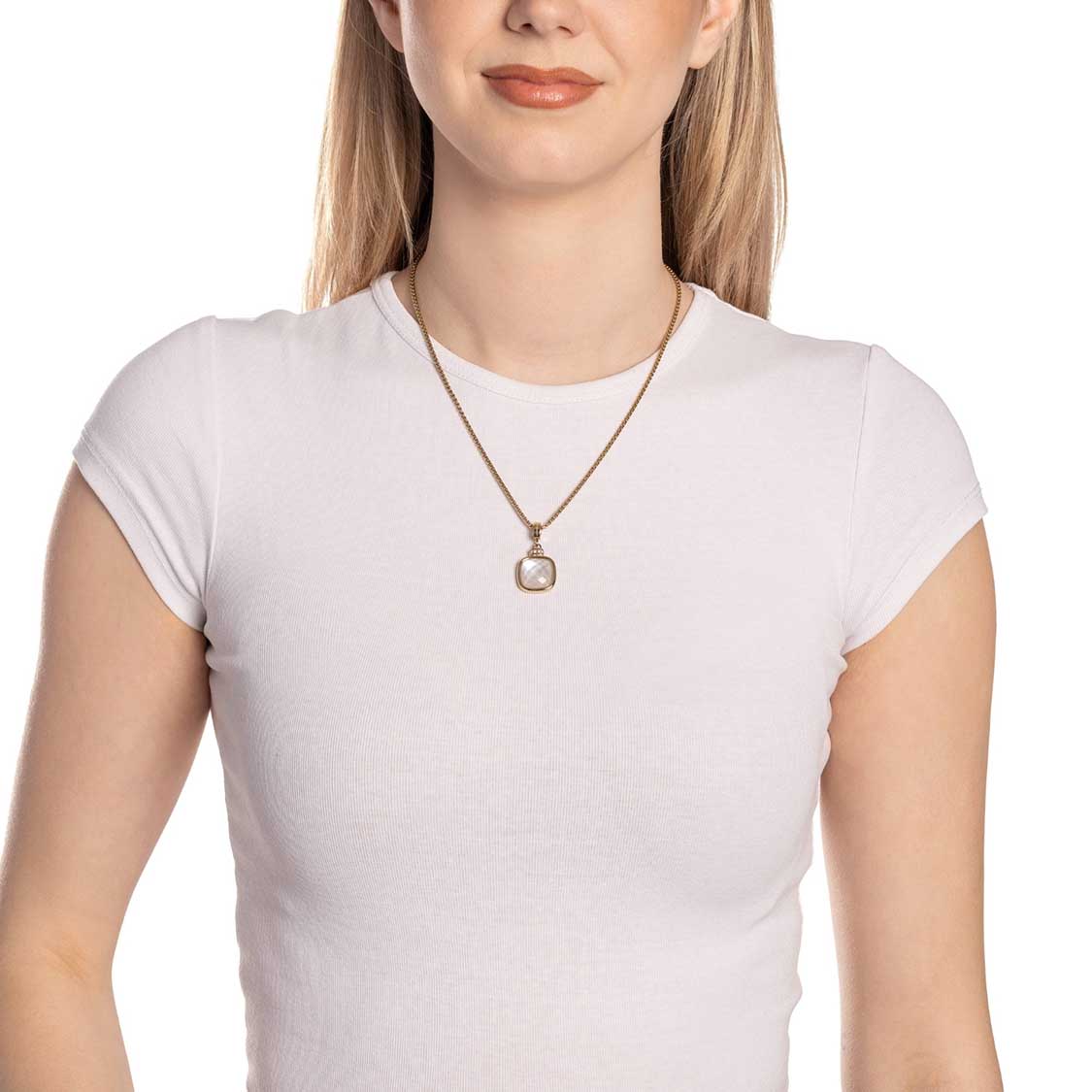 leonardo-virginia-clip-mix-pendentif-dor-nacre-carr-e image 3