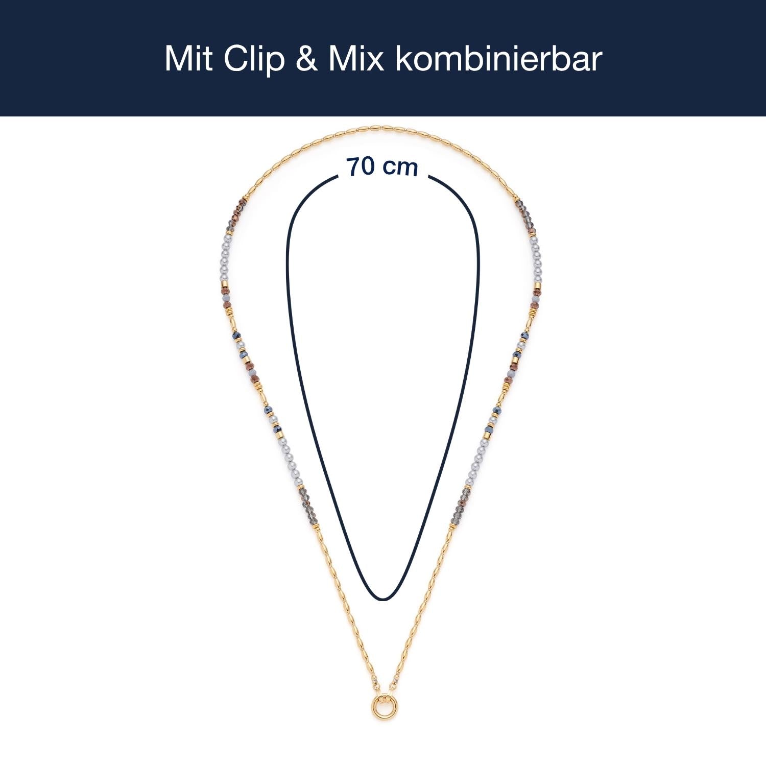 leonardo-cindy-collier-sautoir-perles-bleu-70-cm-dor image 4