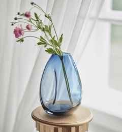 krosno-flow-vase-bleu-marine-20-cm-cristal-gemstone image 7