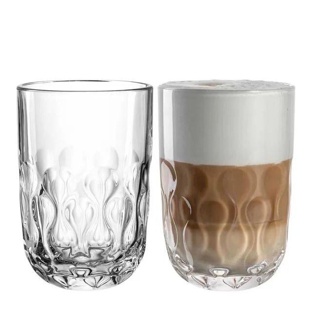 leonardo-gocce-verres-latte-macchiato-380-ml-lot-de-2-relief image 1