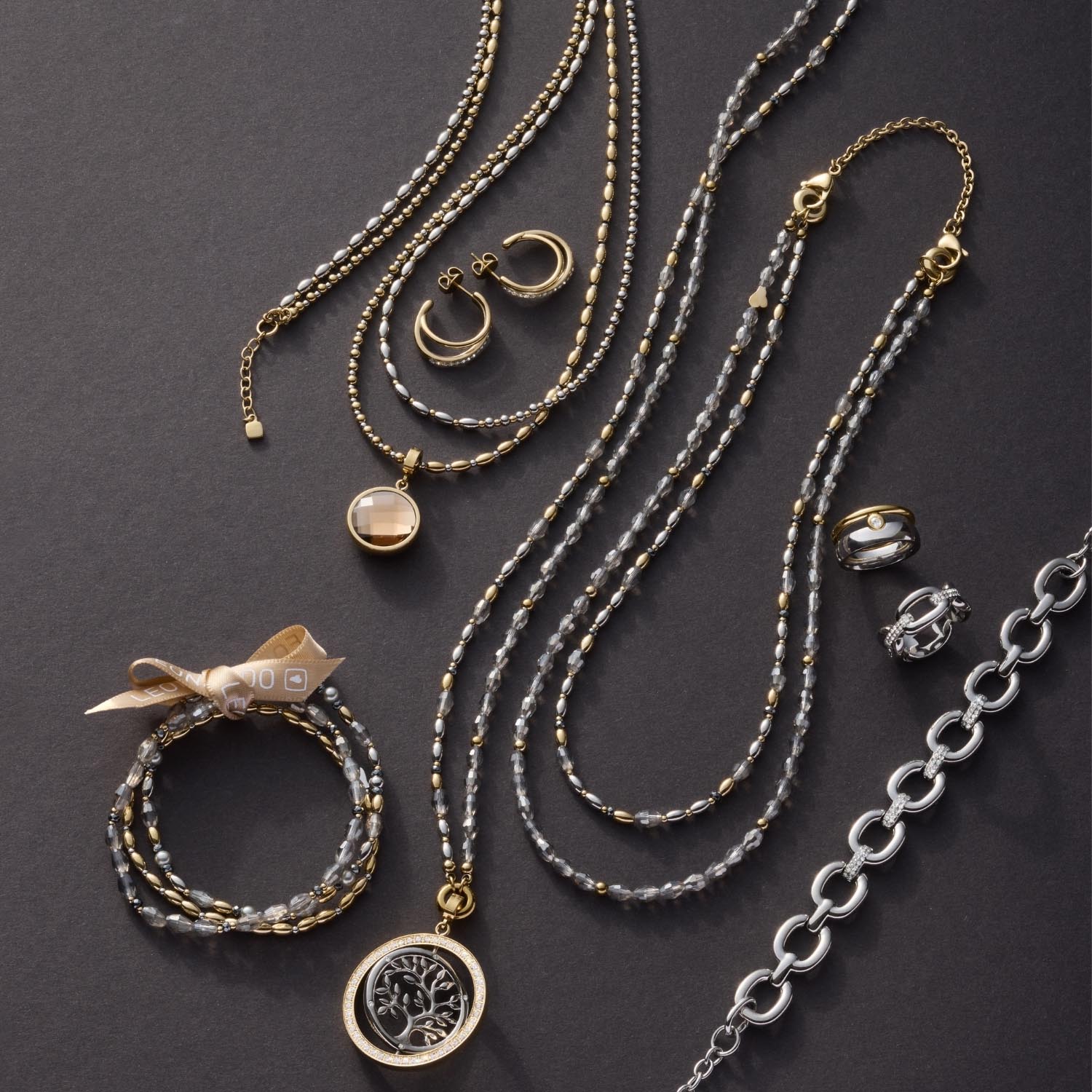 leonardo-sabrina-collier-bicolore-45-cm-perles image 6