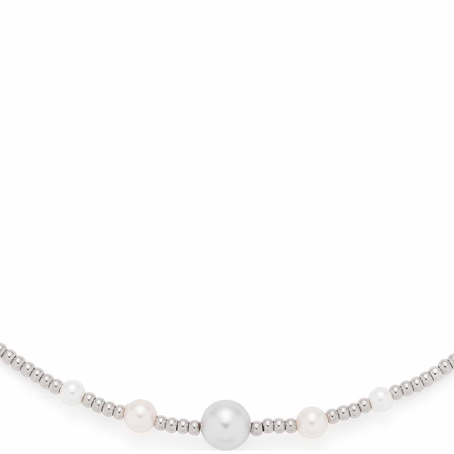 leonardo-elsana-collier-perles-42-cm-argent image 2