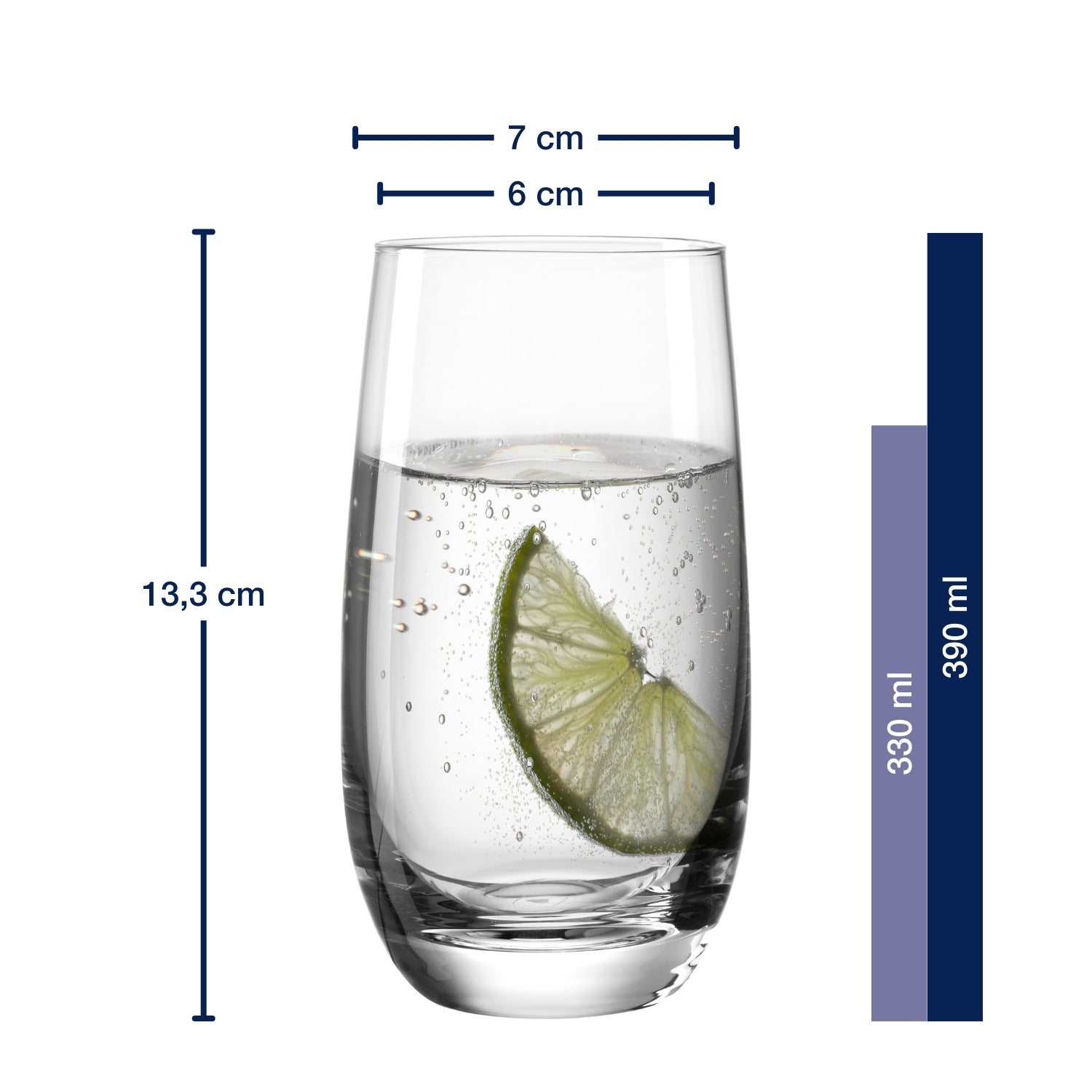 leonardo-tivoli-verre-eau-390-ml-lot-de-6-transparent image 2