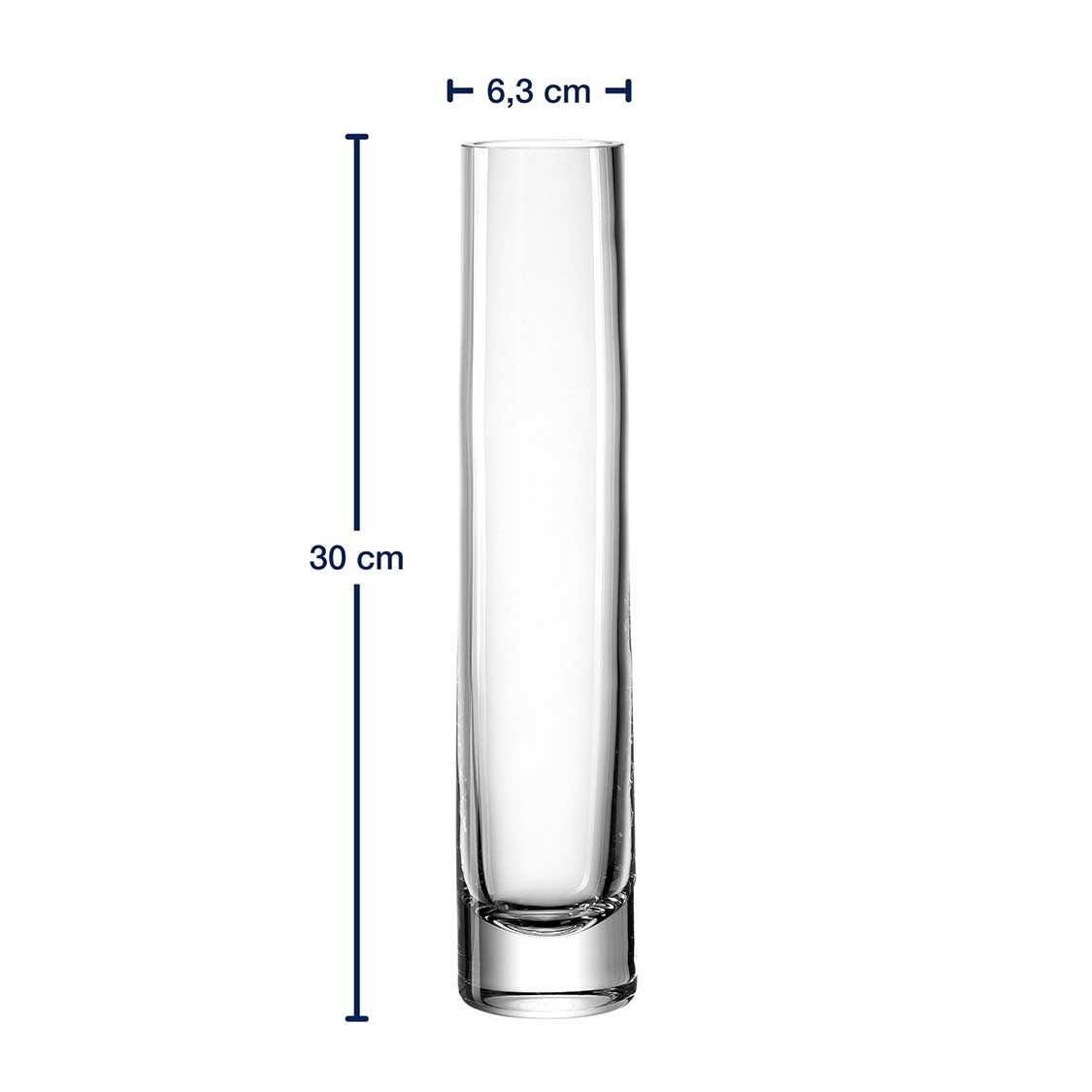 leonardo-novara-vase-soliflore-30-cm-verre-conique image 3