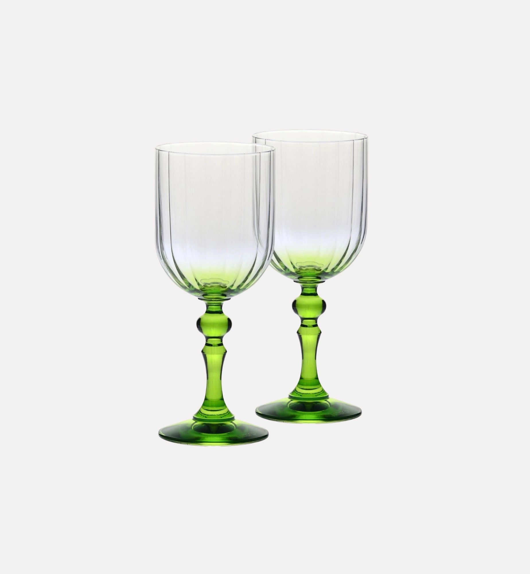 krosno-verres-vin-vert-ombr-300-ml-pied-pastel image 2
