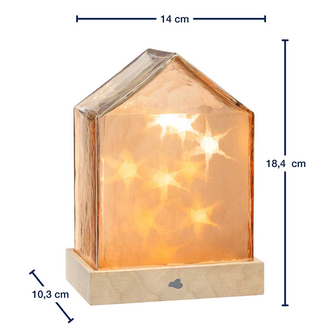 leonardo-magico-maison-lumineuse-led-ambre-18-cm image 3