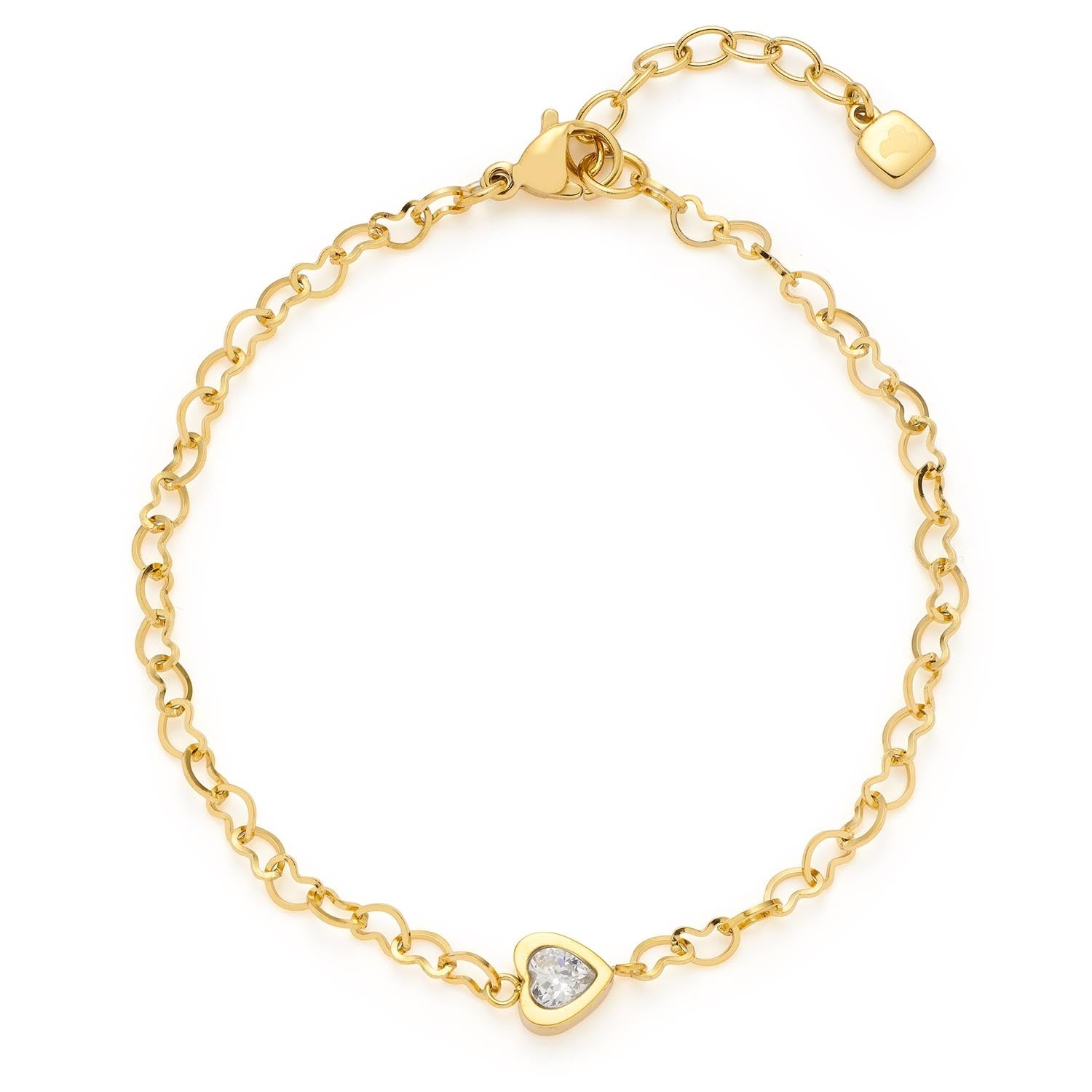 leonardo-ciao-july-bracelet-c-ur-dor-acier image 1