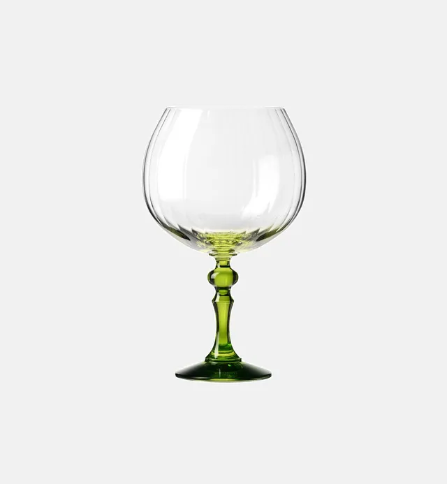 krosno-bubble-ombr-verre-gin-pied-vert-660-ml-cristal image 1