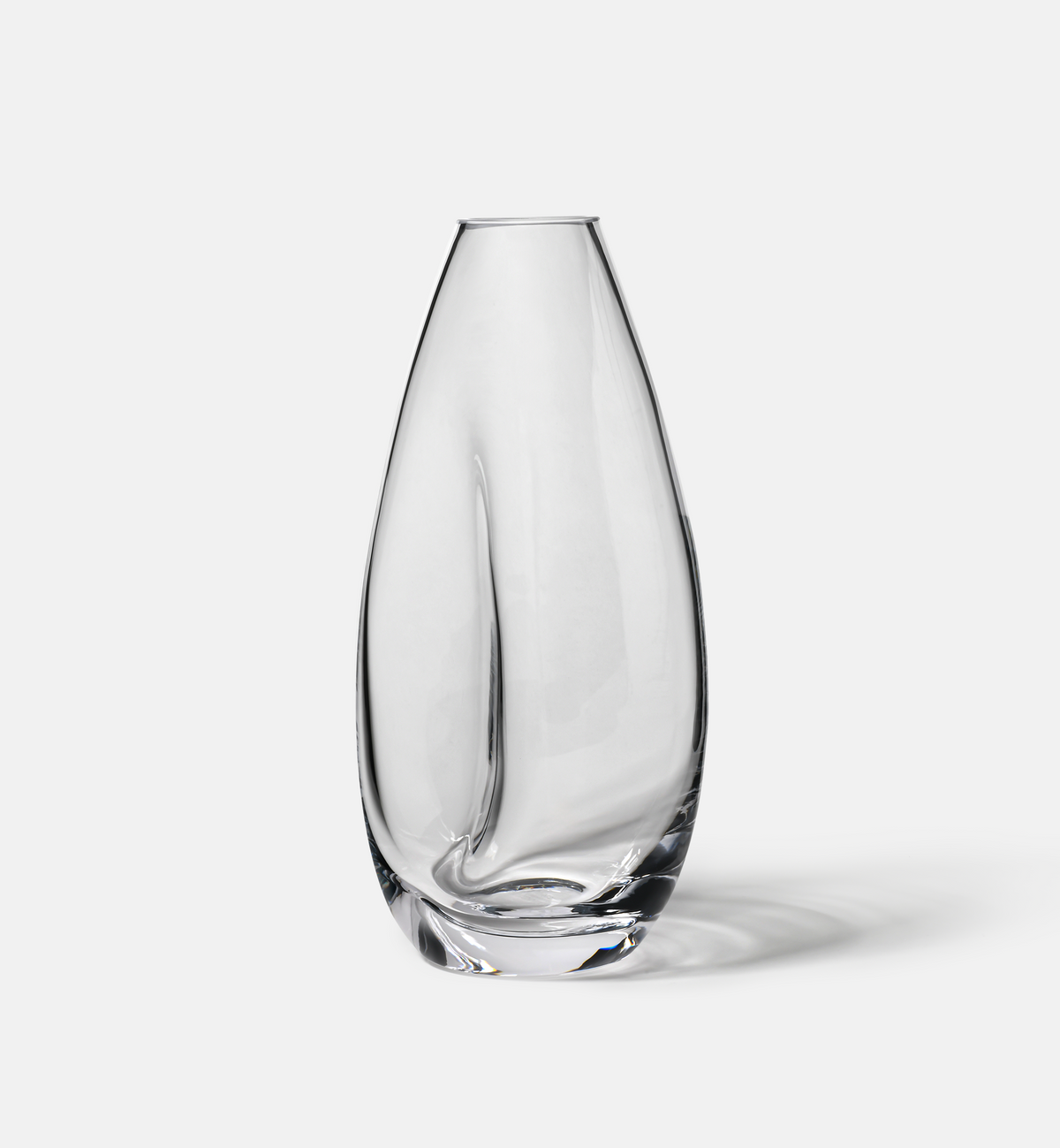 krosno-flow-vase-cristal-transparent-28-cm image 1
