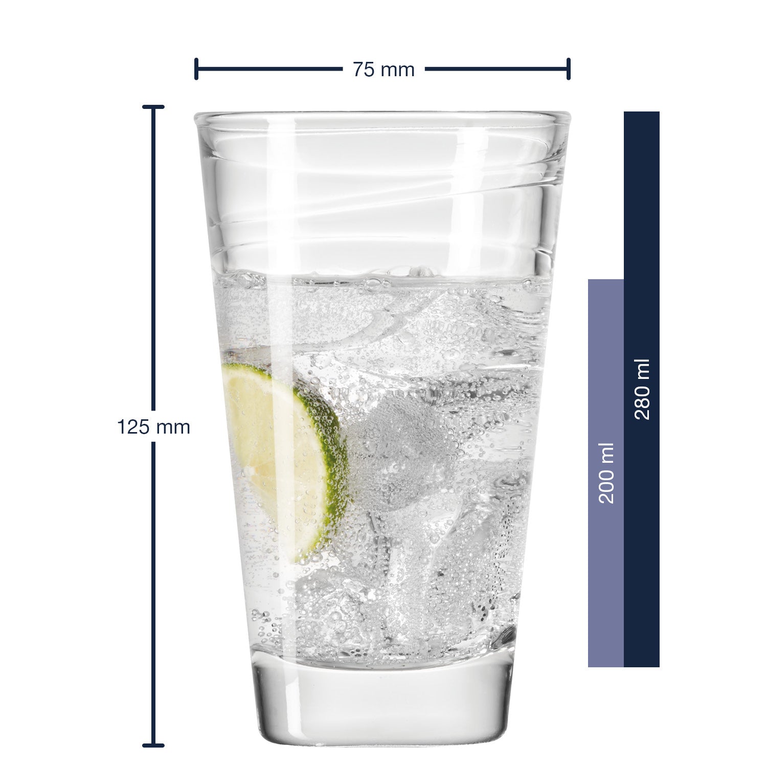 leonardo-vario-280-ml-verre-a-eau-6-verres-transparent image 2