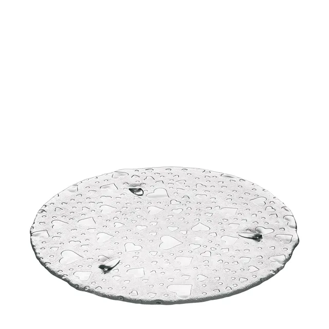 leonardo-heart-plat-de-service-34-cm-verre-motif-coeur image 1