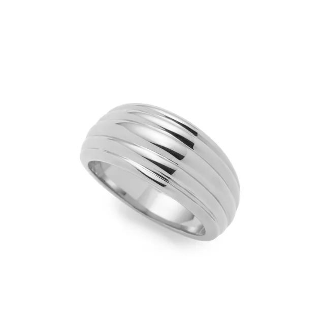 leonardo-elisabeth-bague-taille-19-argent-e-acier image 1