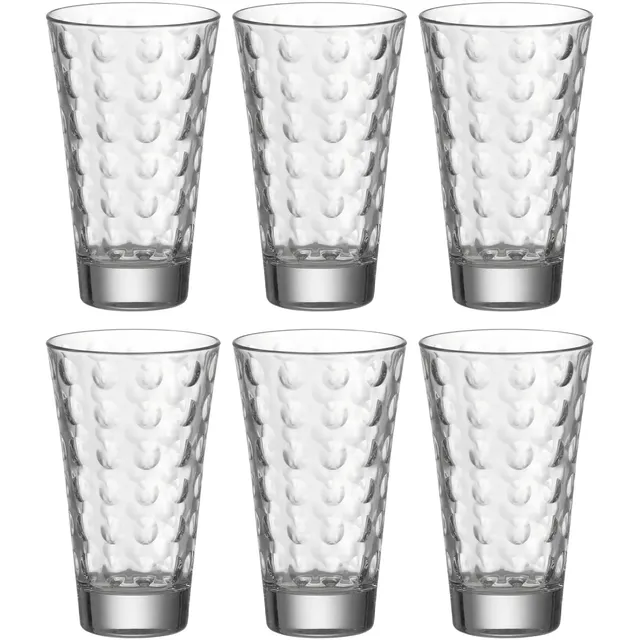 leonardo-optic-300-ml-verre-eau-lot-de-6-relief image 1