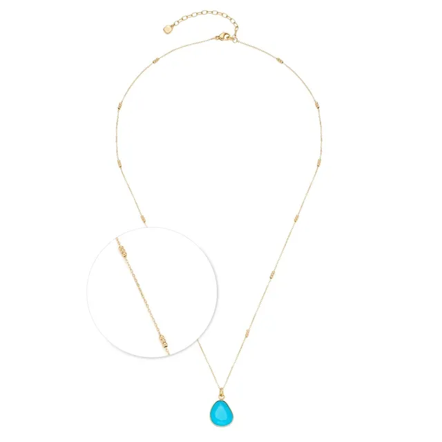 leonardo-evi-ciao-collier-dor-bleu-50-cm image 1