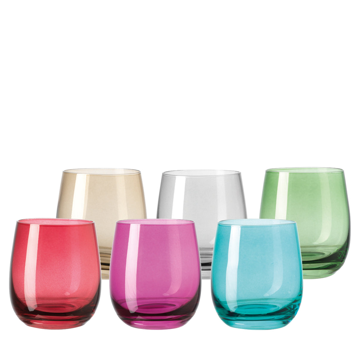 leonardo-sora-verre-eau-360-ml-lot-de-6-multicolore image 1