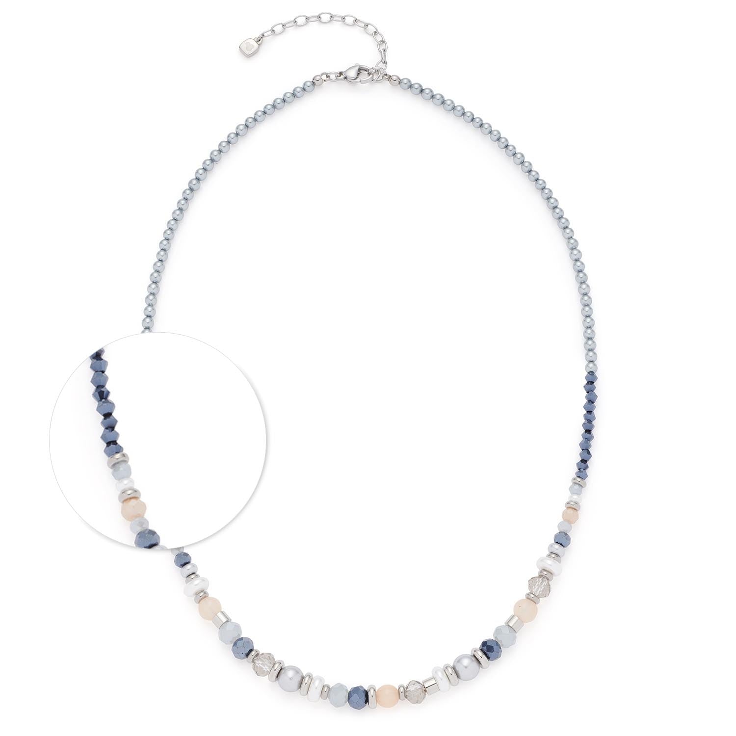 leonardo-britta-collier-perles-bleues-45-cm image 1