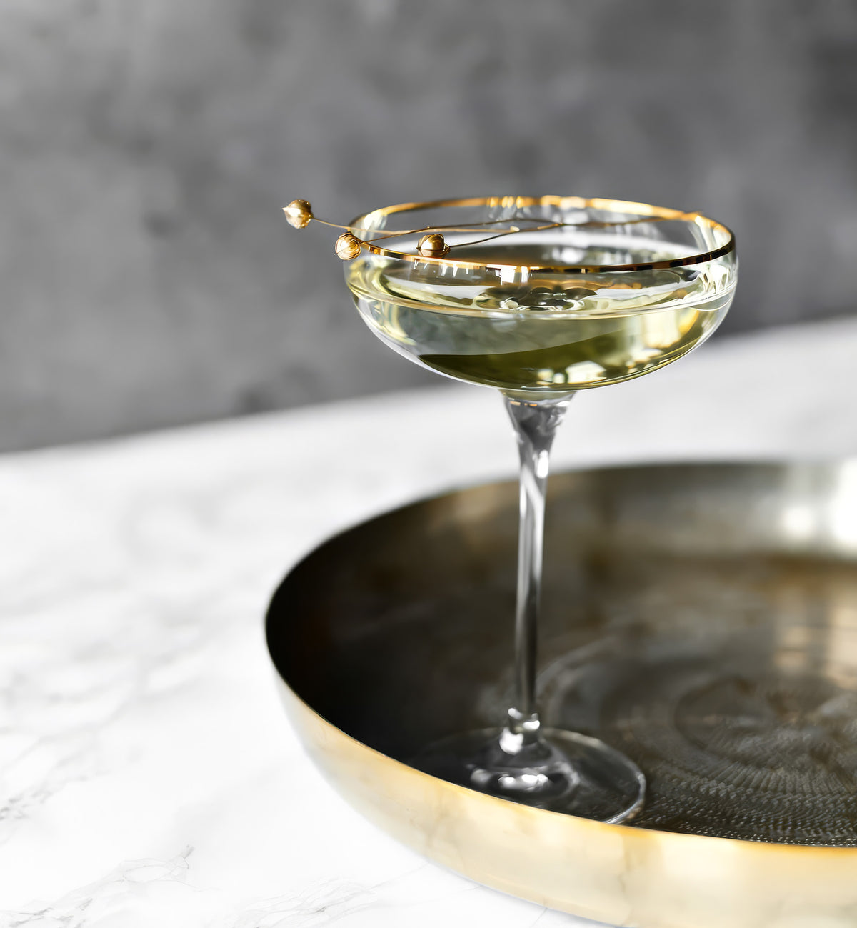 krosno-harmony-coupes-champagne-280-ml-liser-or image 2
