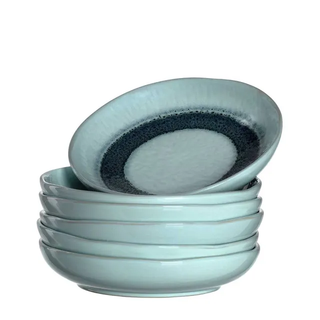 leonardo-matera-assiette-creuse-bleue-21-cm-lot-de-6 image 1
