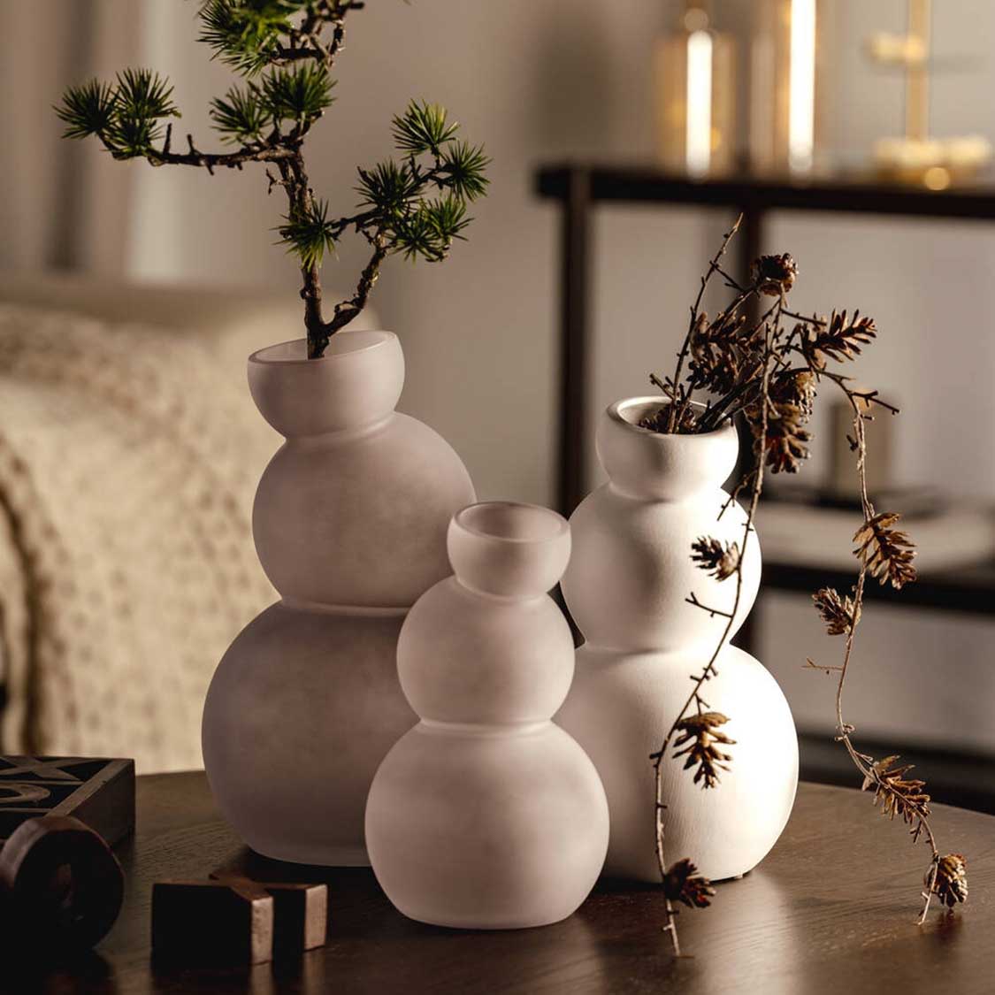 leonardo-silenzio-vase-c-ramique-26-cm-blanc image 2
