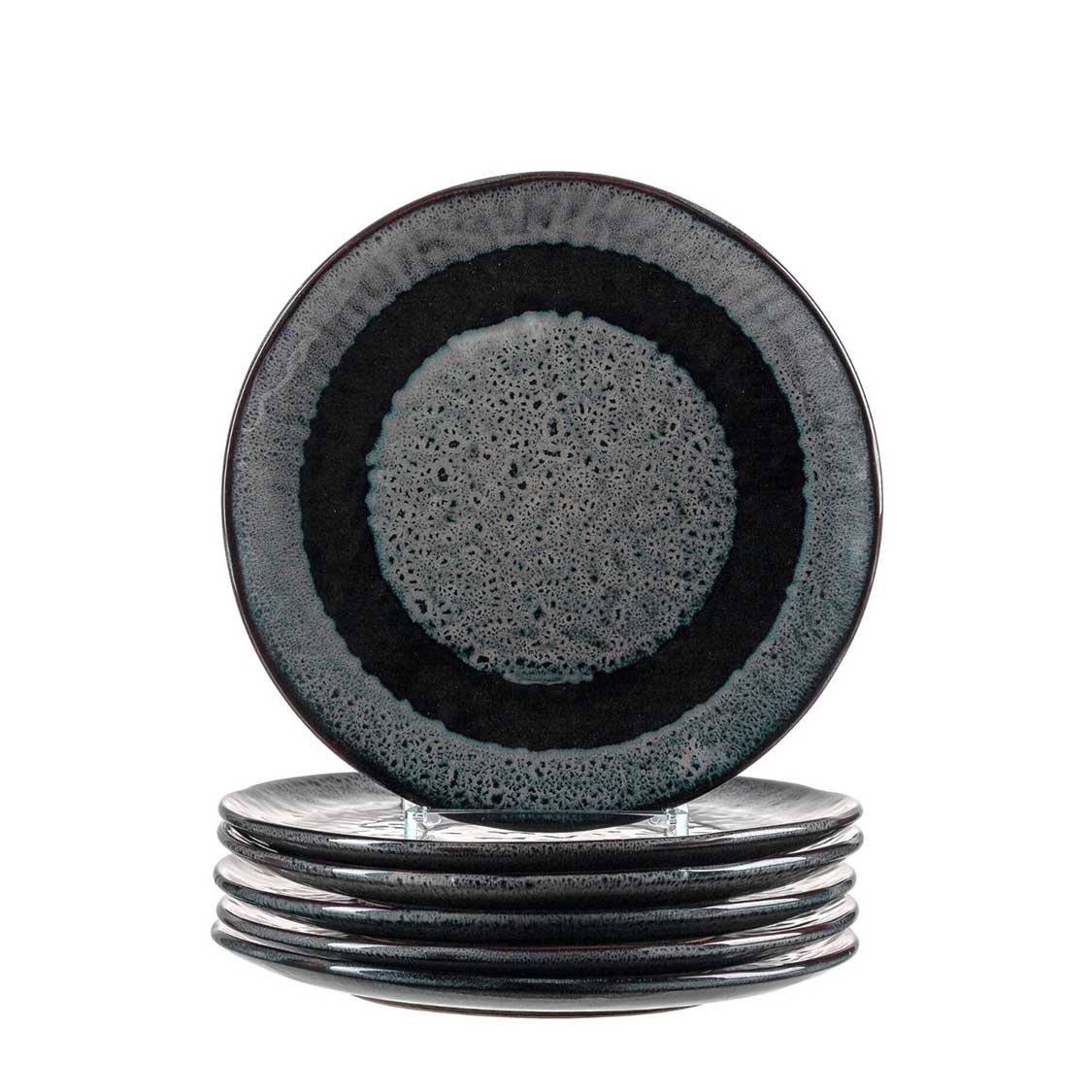 leonardo-matera-assiette-23-cm-anthracite-lot-6 image 1