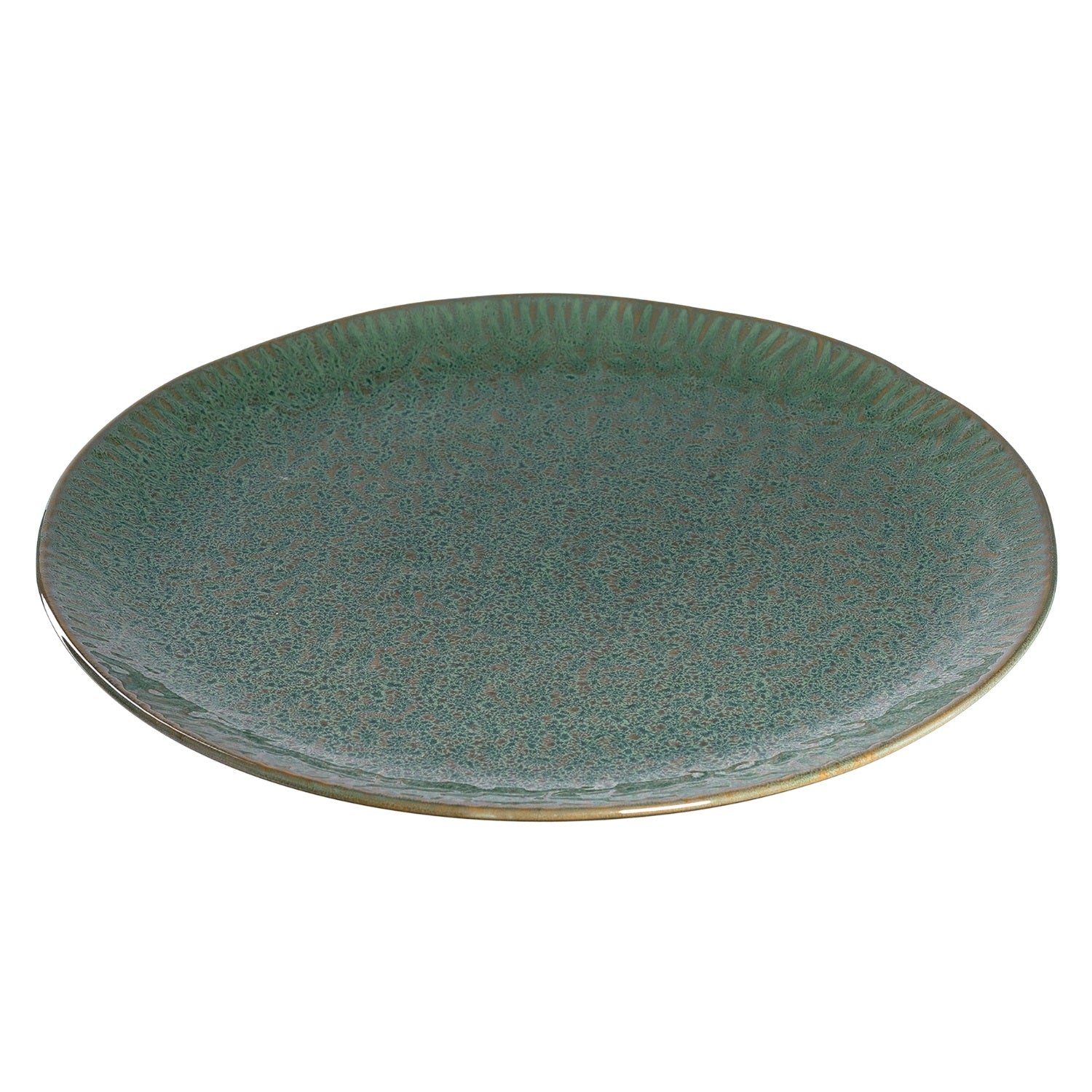 leonardo-matera-assiette-c-ramique-32-cm-verte image 1