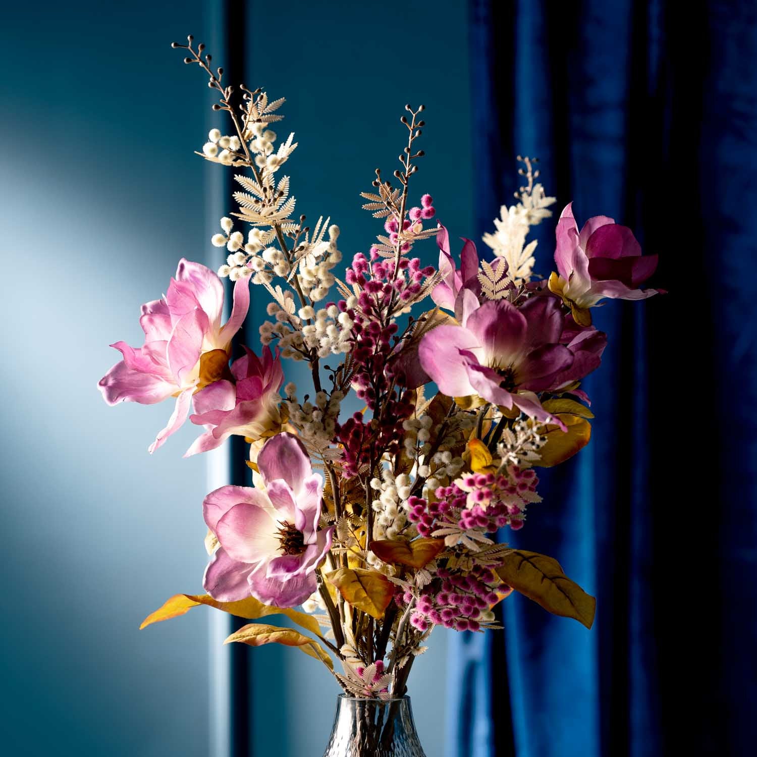 leonardo-palazzo-mimosa-artificiel-violet-70-cm image 2