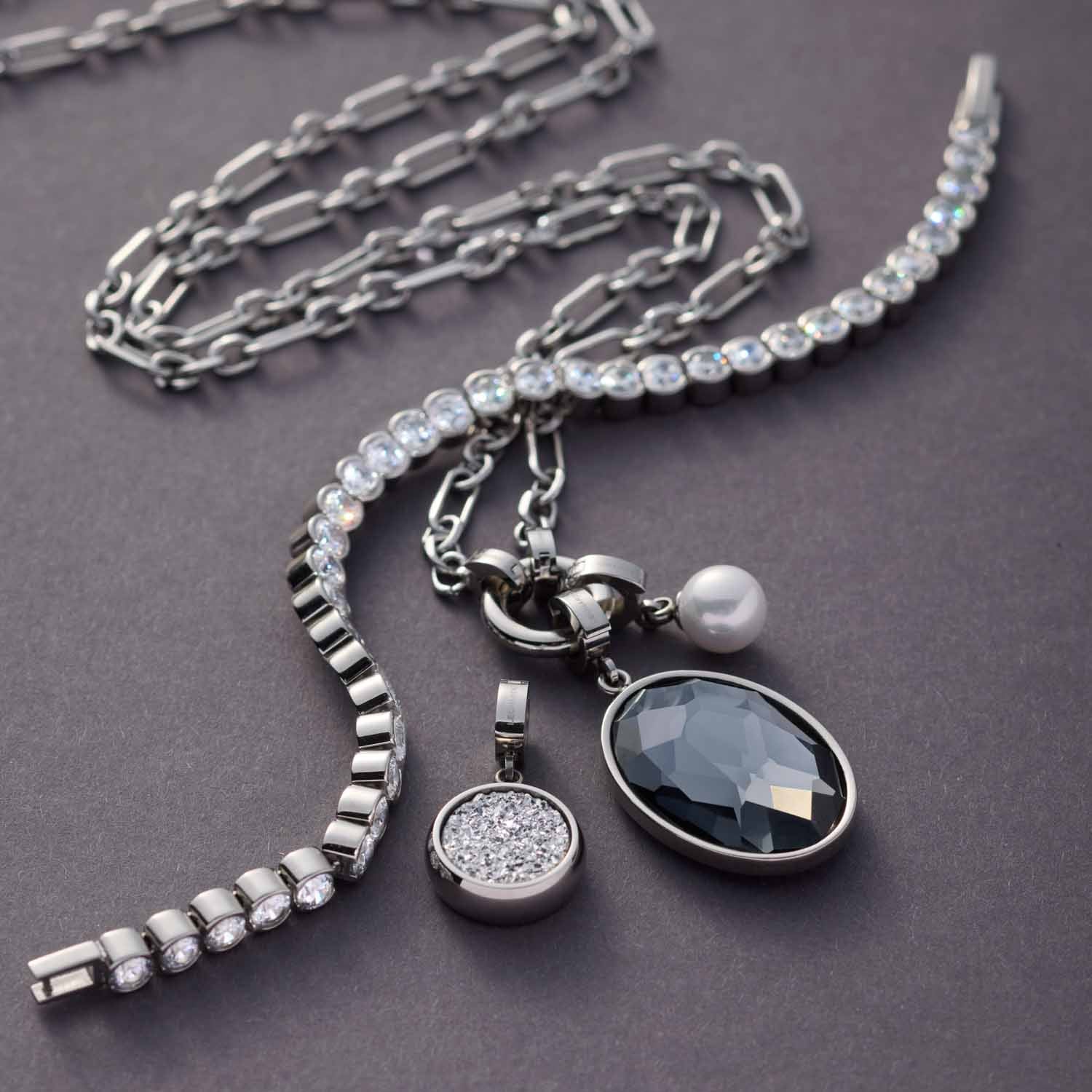 leonardo-clip-mix-ninon-70-cm-collier-argent-maillons-ovales image 2