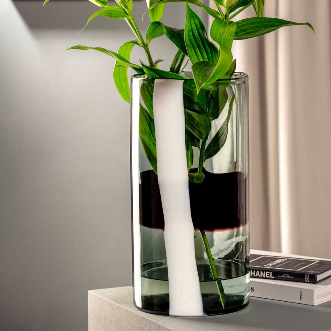 leonardo-banda-nera-vase-40-cm-noir image 2